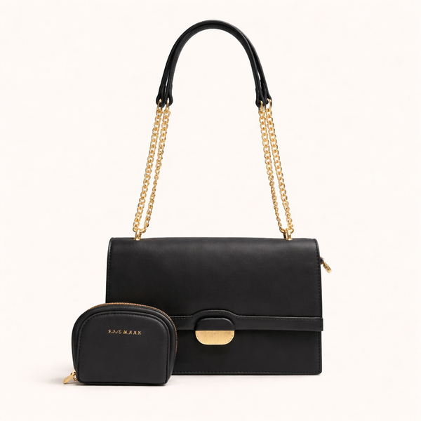 Chrisbella Luxe Chain Shoulder Bag Set (2-in-1)