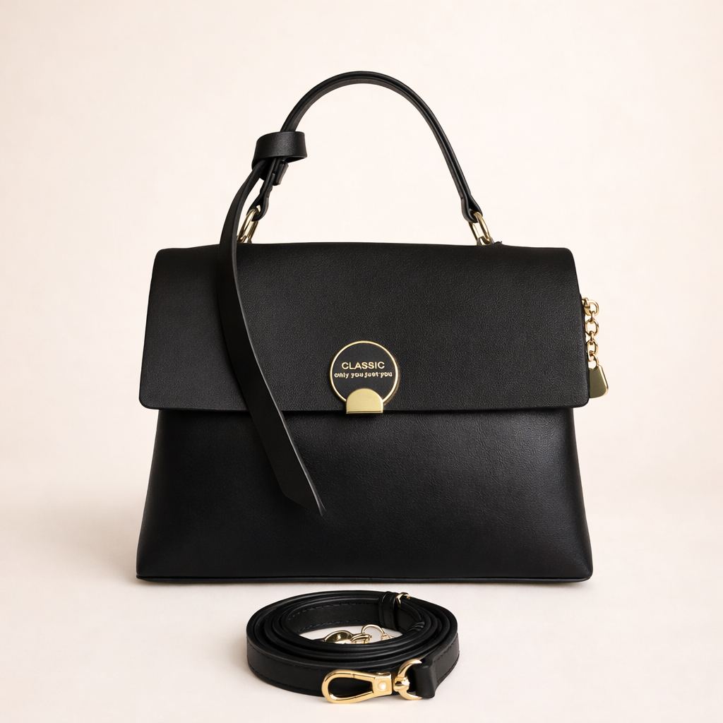 Classic Dual-Tone Structured Satchel