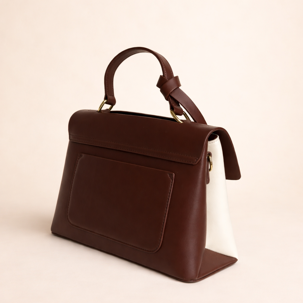 Classic Dual-Tone Structured Satchel