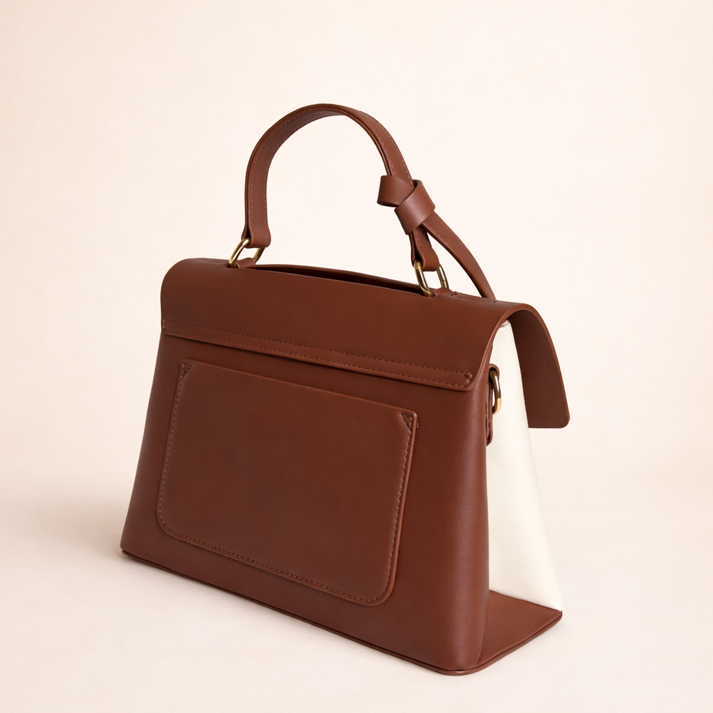 Classic Dual-Tone Structured Satchel