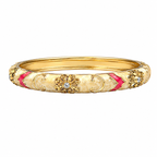 Royal Scarlet Enamel Bangle BEIGE