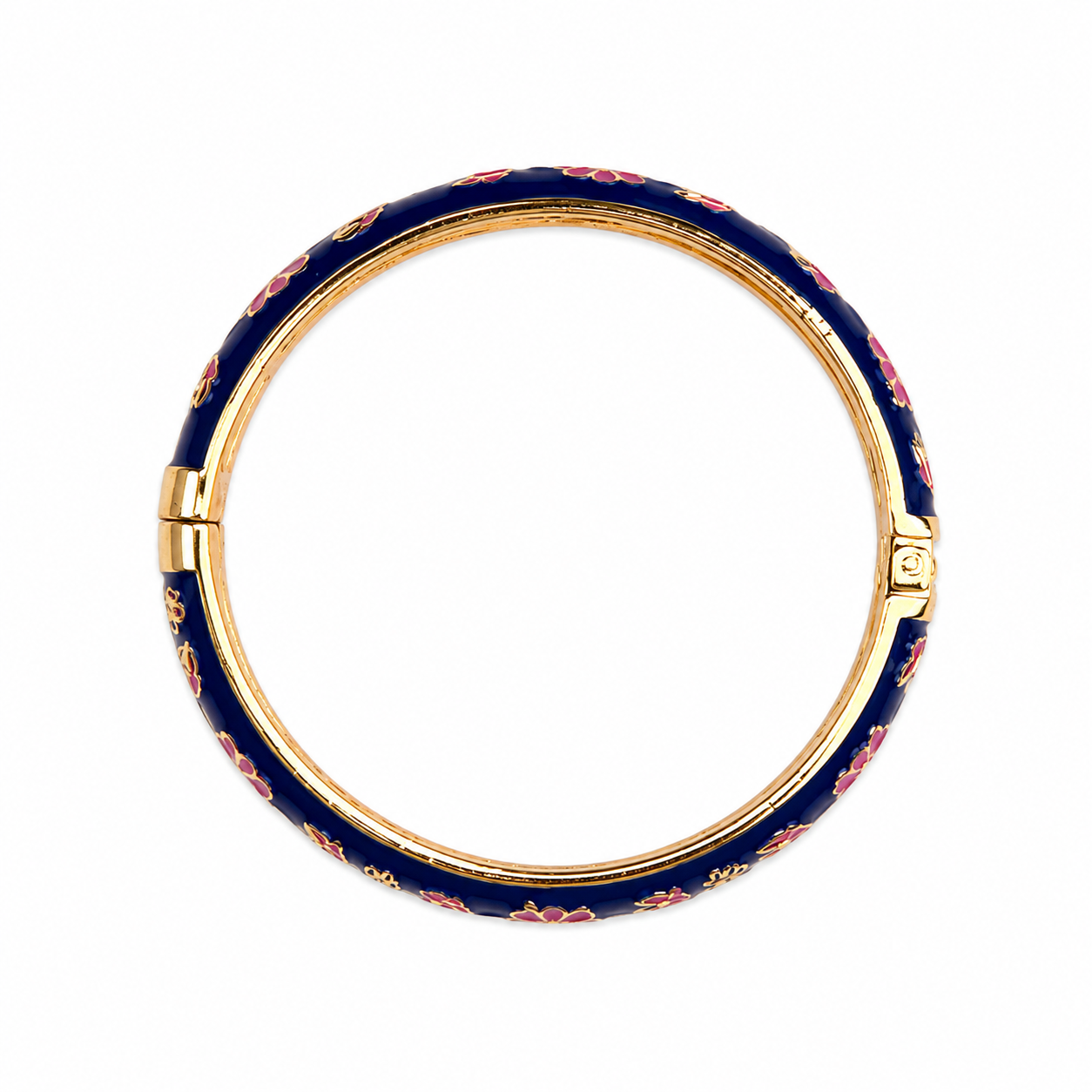 Royal Scarlet Enamel Bangle NAVY