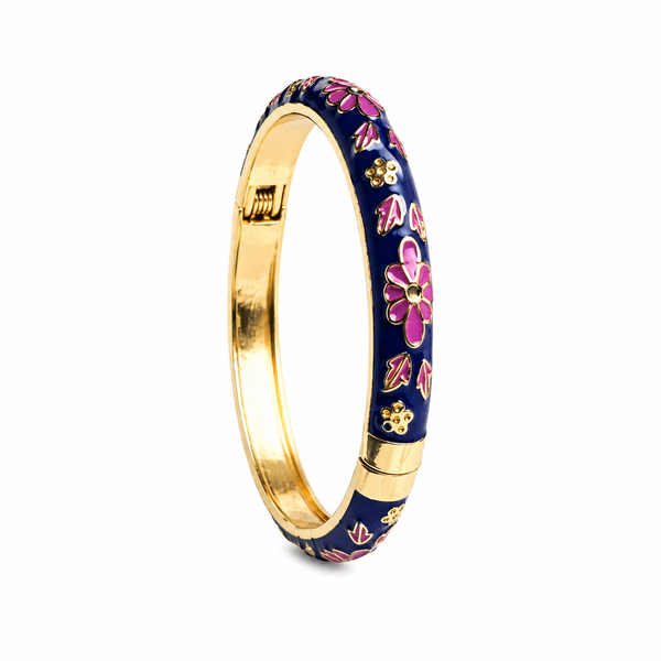 Royal Scarlet Enamel Bangle NAVY