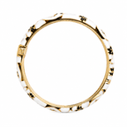 Royal Scarlet Enamel Bangle WHITE