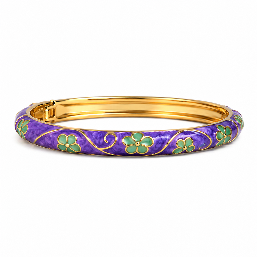 Royal Scarlet Enamel Bangle LAVENDER