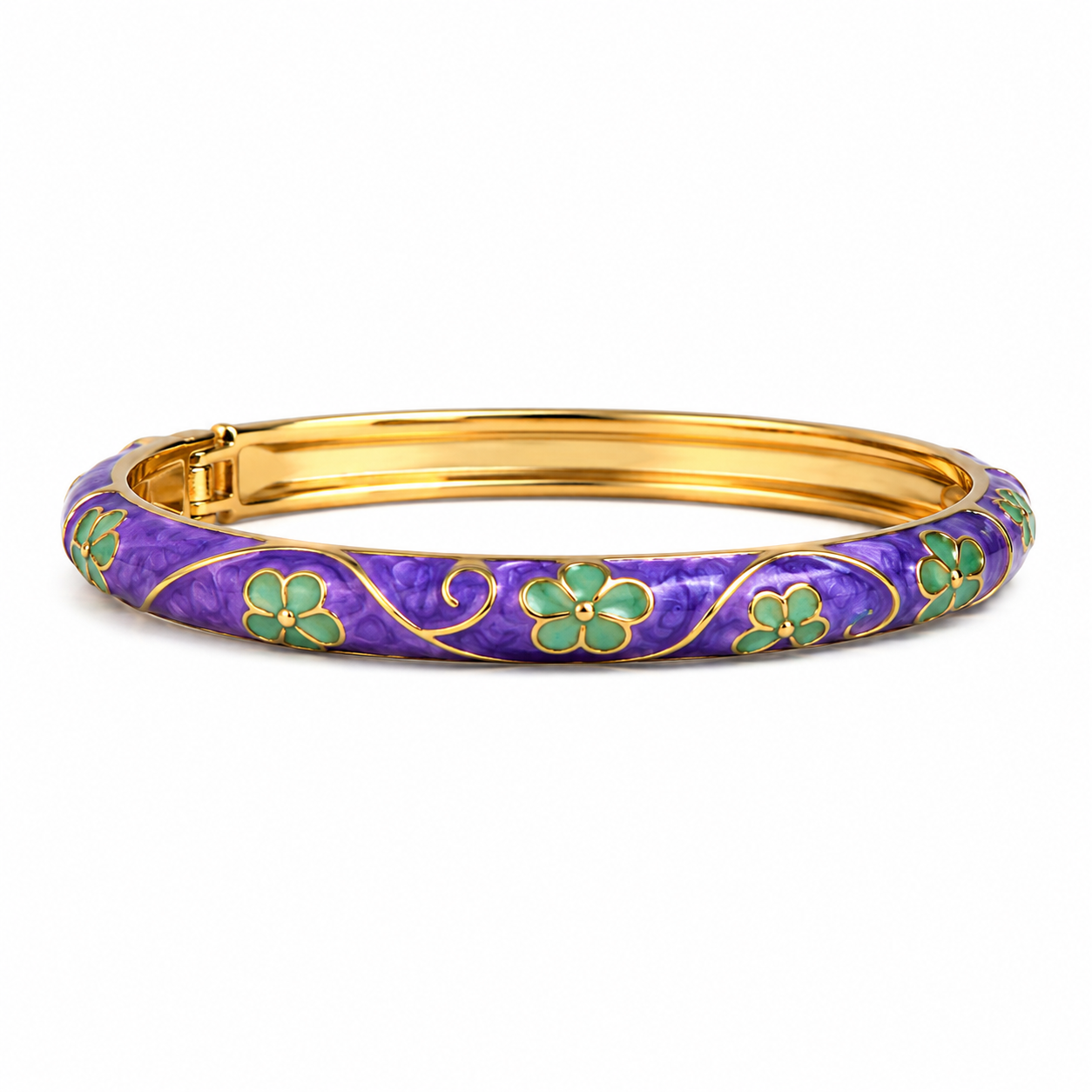 Royal Scarlet Enamel Bangle LAVENDER