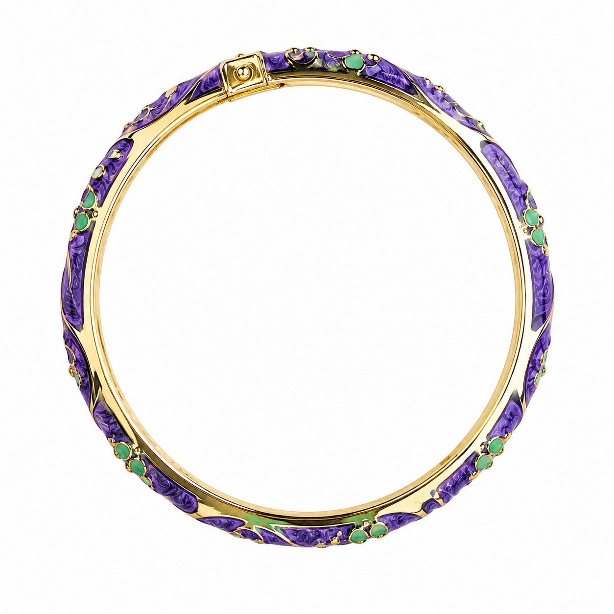 Royal Scarlet Enamel Bangle LAVENDER