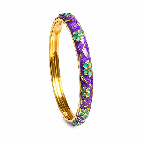 Royal Scarlet Enamel Bangle LAVENDER