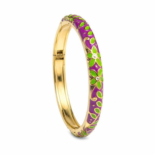 Royal Scarlet Enamel Bangle PURPLE