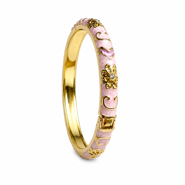 Royal Scarlet Enamel Bangle PINK