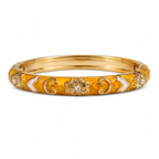 Royal Scarlet Enamel Bangle YELLOW