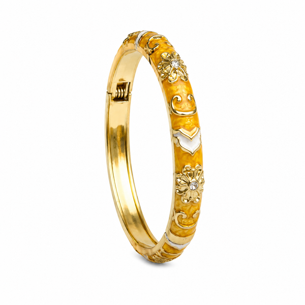 Royal Scarlet Enamel Bangle YELLOW
