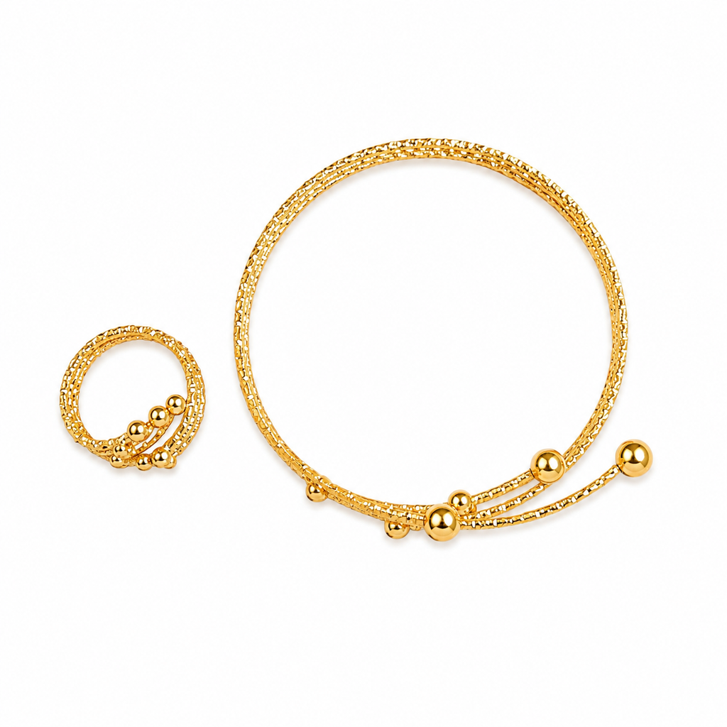 Celeste Spiral Cuff Bracelet