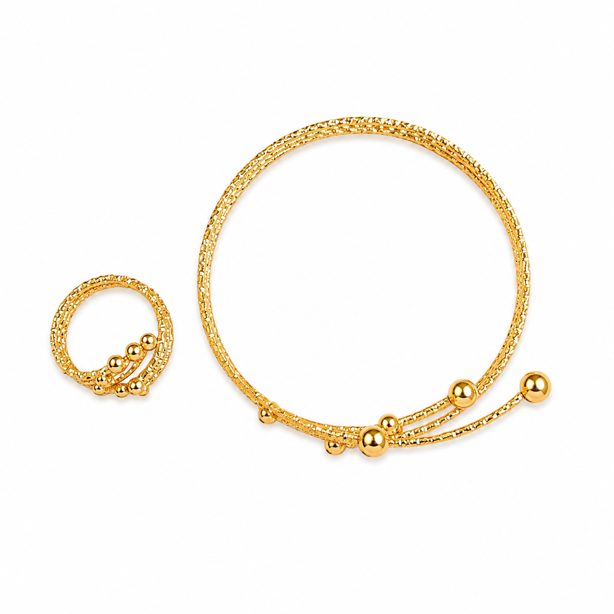 Celeste Spiral Cuff Bracelet