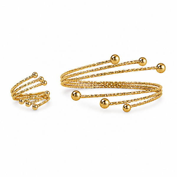 Celeste Spiral Cuff Bracelet