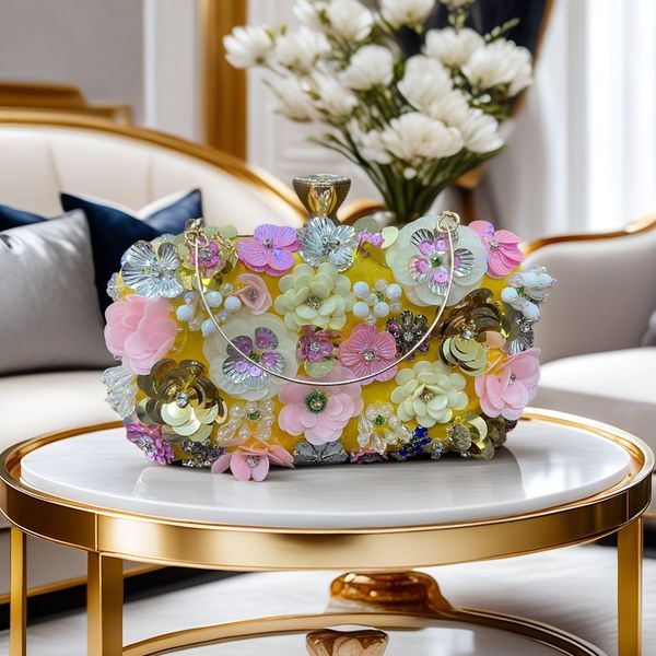 Blossom Royale Jewel Clutch