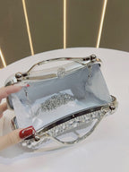 Crystal Cascade Fringe Clutch