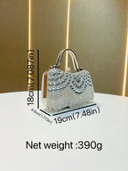 Crystal Cascade Fringe Clutch