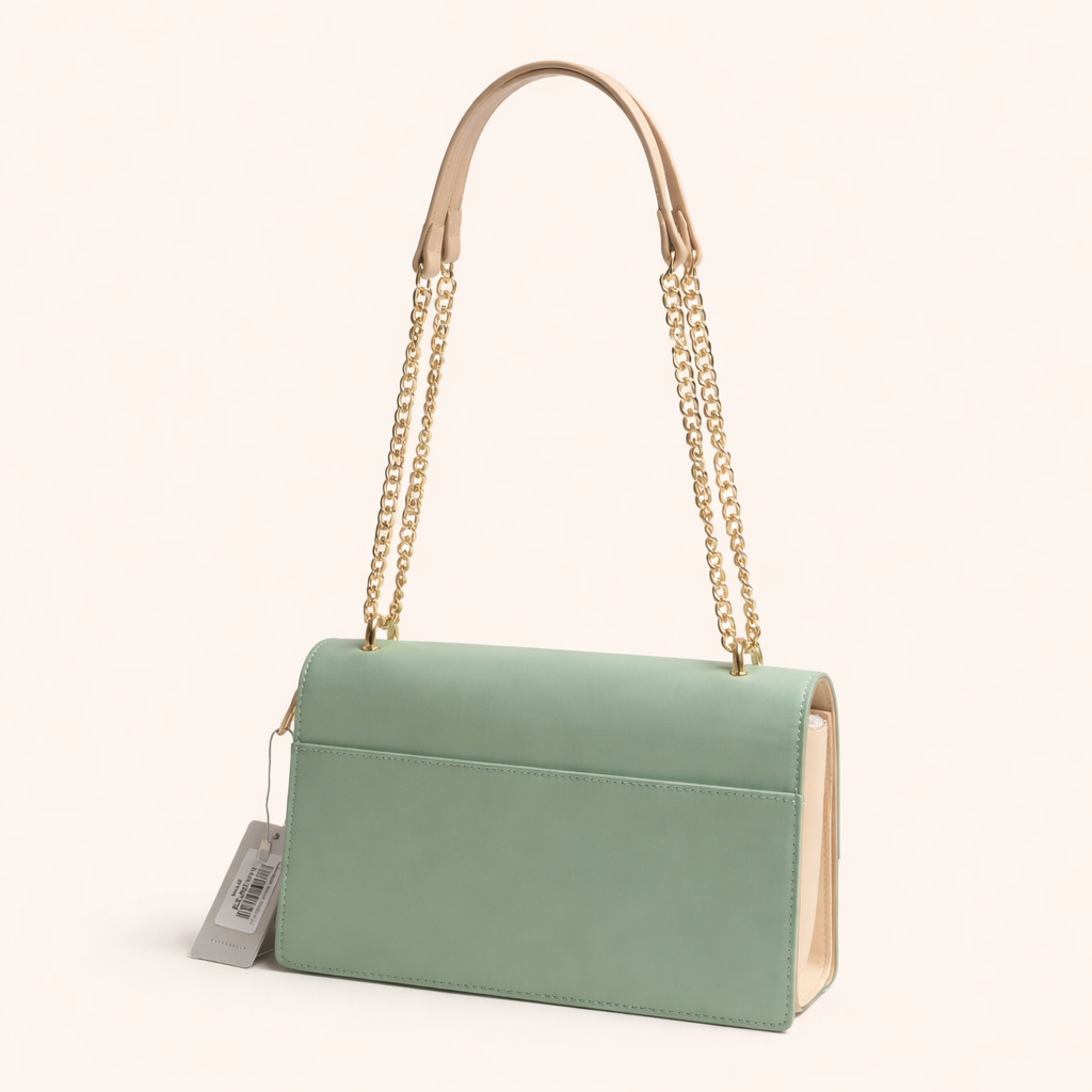 Chrisbella Luxe Chain Shoulder Bag Set (2-in-1) – GREEN