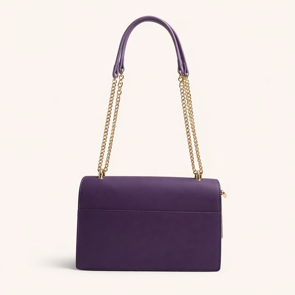 Chrisbella Luxe Chain Shoulder Bag Set (2-in-1) – PURPLE