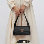 Noir Charm Shoulder Bag